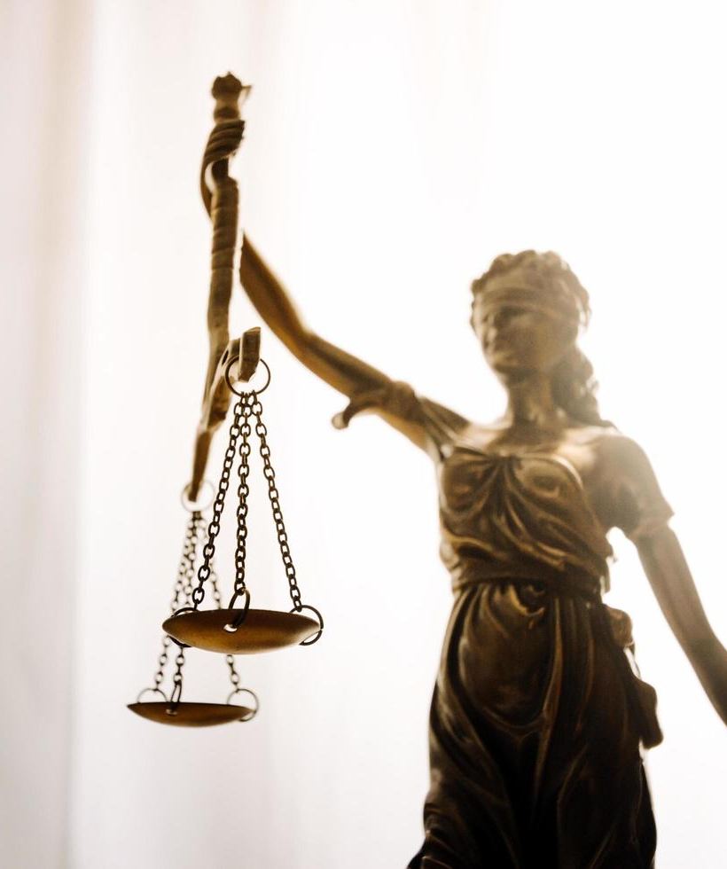 Statue of Lady Justice holding the scales